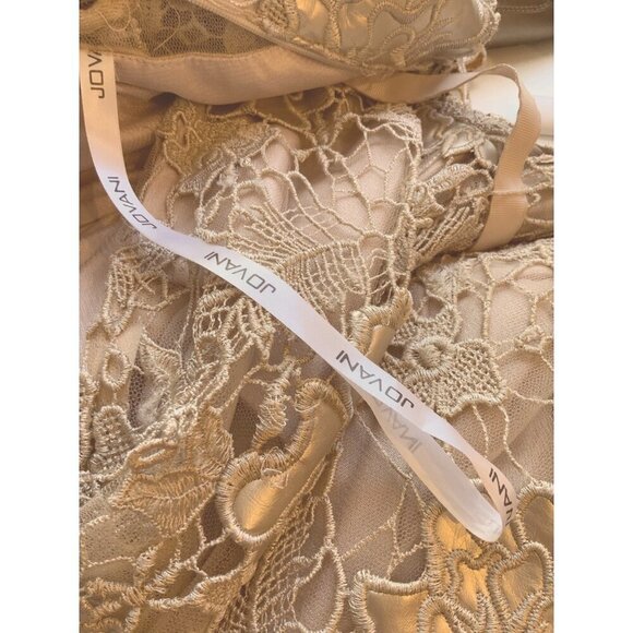 Jovani womens cocktail dress size 4 flesh  color  34ch 26w 36h  39L - Picture 7 of 11